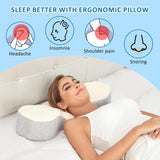 Ergonomic Cervical Pillow with Breathable Cover for Neck Pain Relief