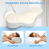 Ergonomic Cervical Pillow with Breathable Cover for Neck Pain Relief