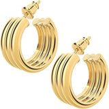 14K Gold Plated Hoop Earrings