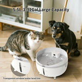NPET 5.5L Wireless Sensor Function Dog Water Fountain with 4000mAh Battery-DF40