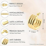 14K Gold Plated Hoop Earrings