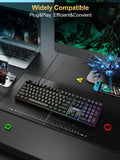 NPET Hot‑Swappable 108‑Key Mechanical Gaming Keyboard & Mouse Combo