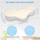 Ergonomic Cervical Pillow with Breathable Cover for Neck Pain Relief