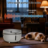 NPET 5.5L Wireless Sensor Function Dog Water Fountain with 4000mAh Battery-DF40