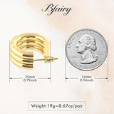 14K Gold Plated Hoop Earrings