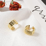 14K Gold Plated Hoop Earrings