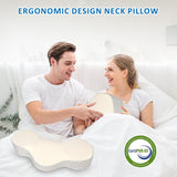 Ergonomic Cervical Pillow with Breathable Cover for Neck Pain Relief