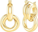 14K Gold Plated Hoop Earrings