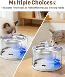 NPET 94oz/2.8L Glass Pet Water Fountain-N280