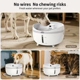 NPET 5.5L Wireless Sensor Function Dog Water Fountain with 4000mAh Battery-DF40
