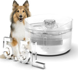 NPET 5.5L Dog Water Fountain with Splash Guard-DF20