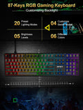 NPET Hot‑Swappable 108‑Key Mechanical Gaming Keyboard & Mouse Combo