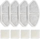 NPET 4 Pack Replacement Filters for N280 Glass Pet Water Fountain
