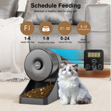 NPET 3L Wheel Shaped Automatic Cat Feeder With Programmable Portion Control
