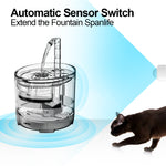 automatic sensor switch cat water fountain