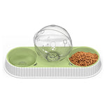 1.5L/50.7oz Double Dog Cat Bowls with Water Bottle
