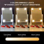 NPET Hollywood Style Makeup Vanity Mirror with LED Lights