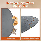 NPET Waterproof Silicone Feeding Mat for Cat Fountain