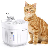EFISDAY 61oz Wireless Battery Operated Cat Water Fountain