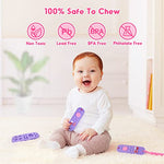 NPET Remote Control Baby Teether Baby Toys 0-6 Months, Soft Silicone Teething Toys Sore Gums Relief with Anti-Drop Pacifier Clip TV Remote Teether Baby Gifts 6-12 Months Baby Chew Toys Ice Cube Mold