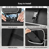 NPET Car Trunk Storage Organizer, Car Backseat Hanging Organizer, Large Capacity with 6 Pockets and 2 Extra Shoes Pockets, Collapsible Storage Bag with Lids for any Vehicle, SUV, Truck
