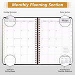 NPET 2023-2024 Planner January-December Weekly and Monthly Planner Twin-Wire Binding Deep Black