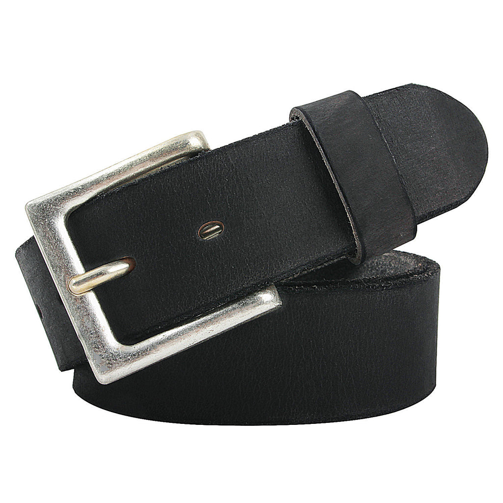 NPET Men's Vintage Leather Belt With Buckle Full Grain Snap on Strap 1 ...