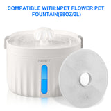NPET 2Pcs Replacement Filters for Cat Water Fountain C001