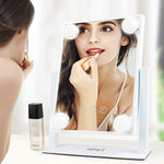 NPET Hollywood Style Makeup Vanity Mirror with LED Lights