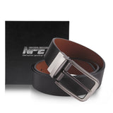 NPET Mens Reversible Leather Belt - Brown/Black