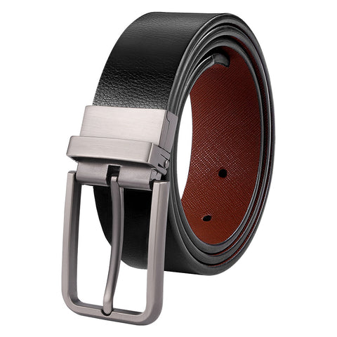 NPET Mens Reversible Leather Belt - Brown/Black