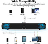 NPET CS30 Computer Speakers Wired Soundbar