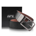 NPET Mens Reversible Leather Belt - Brown/Black