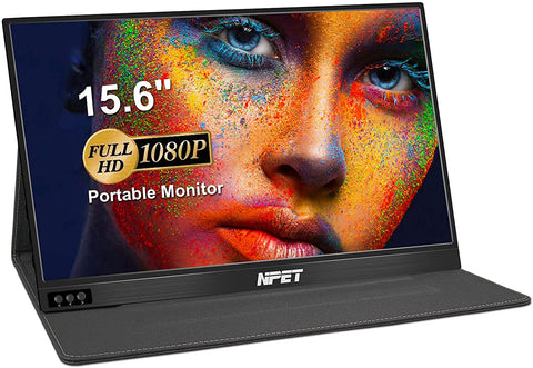 NPET PM10 15.6" Portable Monitor, FHD 1080P, IPS , HDMI, Screen Protector