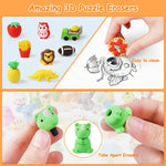 NPET 100 Pack Animal Shape Pencil Erasers for Easter