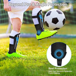 NPET Soccer Shin Guards Pads for 3-15 Years Old Boy Girls