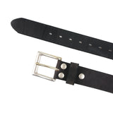NPET Men's Vintage Leather Belt With Buckle Full Grain Snap on Strap 1.5" Wide