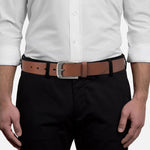 NPET 1 1/4" Wide Mens Genuine Leather Dress Belt