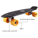 NPET 22" Cruiser Skateboard Mini Complete Skateboard for Beginners