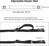 NPET 2 Pack Elastic Web Strap Belt For Women Men