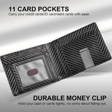 NPET Mens Leather Wallet with Money Clip