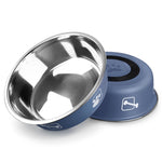 NPET Stainless Steel Dog Bowl Non-Slip Feeding Bowls