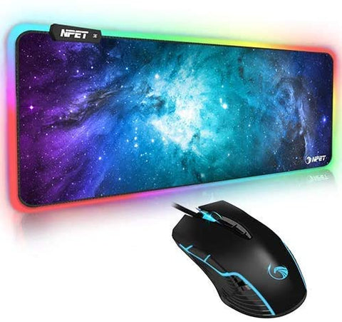 NPET M70 Gaming Mouse and RGB Mouse Pad Combo
