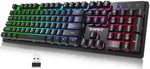 NPET K11 Wireless Gaming Keyboard Rainbow LED Backlit Keyboard