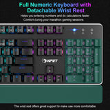 NPET K21 Mechanical Gaming Keyboard with Wrist Rest
