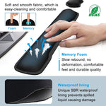 NPET WR10 Memory Foam Keyboard Mouse Wrist Rest Pad Comb