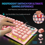 gaming keyboard pink