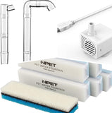 NPET 3 Replacements Pump +Faucet +Filters for WF020/WF020TP Cat Water Fountain