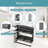 NPET Foldable Magnetic Spice Rack 2 Tiers Organizer