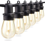 NPET 48ft Outdoor Strng Light 2W LED Bulbs